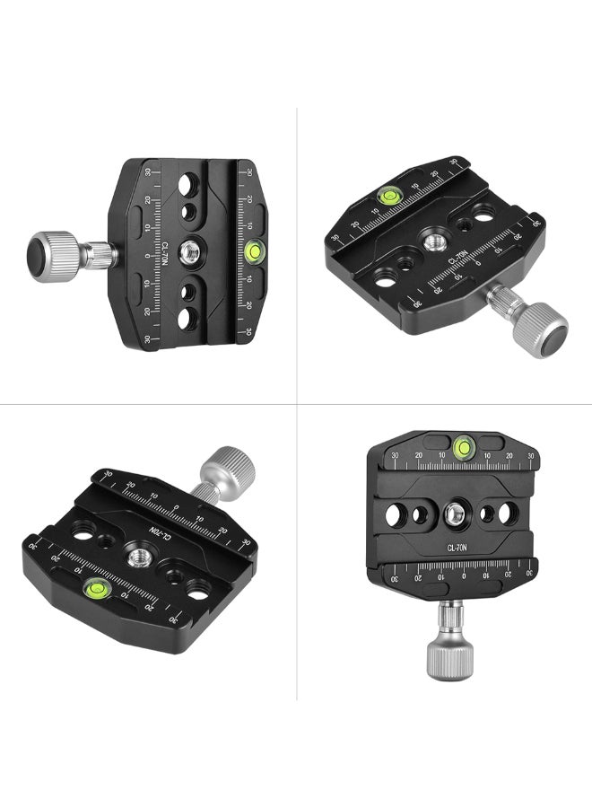 docooler CL-70N Aluminum Alloy QR Plate Clamp Black - Image 3