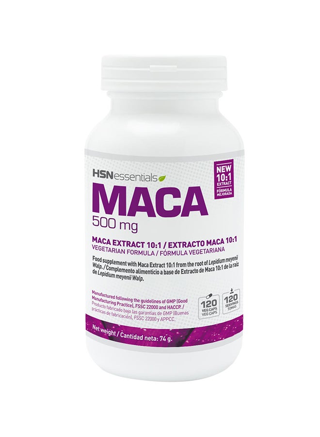 HSN MACA 500mg, 120 Capsules - Image 1