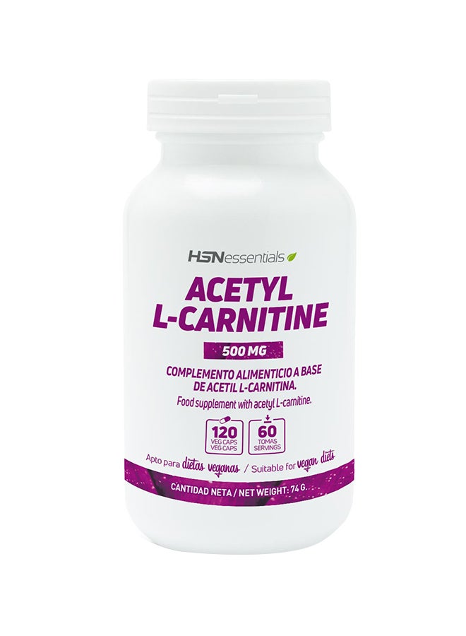 HSN Acetyl L-Carnitine 500mg , 120 Capsules - Image 1