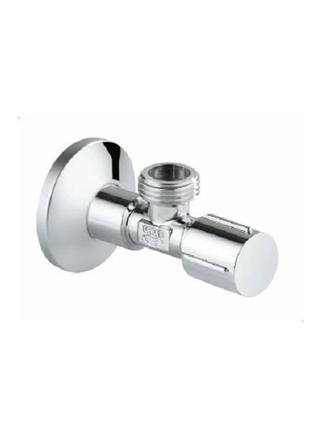 Grohe Metal Angle Valve Silver 0.5x0.5inch