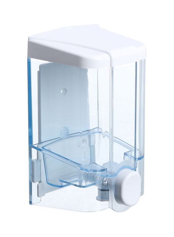 Vialli Plastic Soap Dispenser Clear/White 1Liters - Image 2