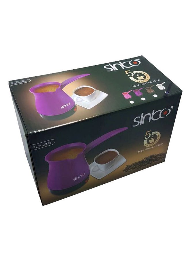 Sinbo Electric Coffee Maker 600W 600.0 W SCM-2928 Violet/Black - Image 2