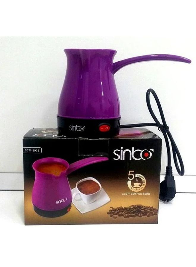 Sinbo Electric Coffee Maker 600W 600.0 W SCM-2928 Violet/Black - Image 3