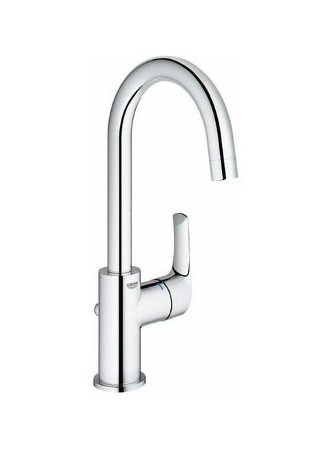 Single Lever Basin Mixer Faucet Silver L