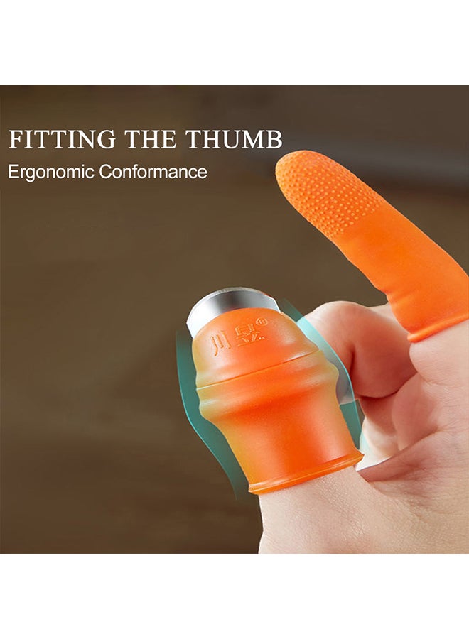 Pick Beans Thumb Blade With Finger Glove Orange 6 x 3centimeter - Image 3