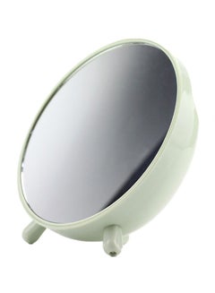 Home Box Round Countertop Mirror With Holder White/Clear 20x16x6cm  - Image 3