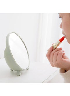 Home Box Round Countertop Mirror With Holder White/Clear 20x16x6cm  - Image 2