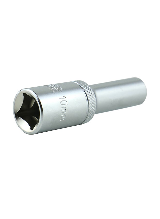 LICOTA 1/2 Inch DR Flank 6PT Socket Silver - Image 1