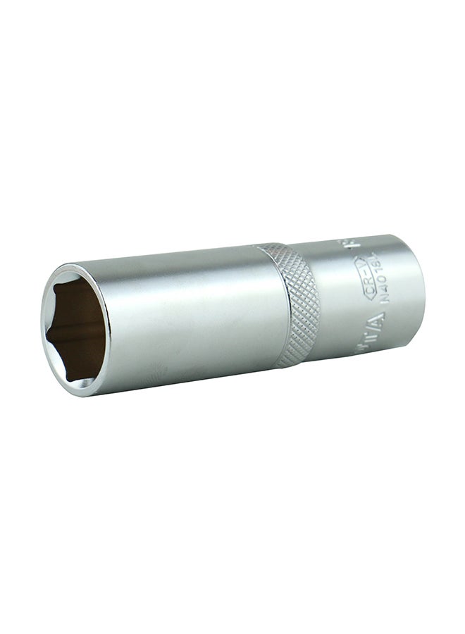 LICOTA 1/2 Inch DR Flank 6PT Socket Silver - Image 1