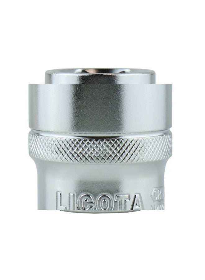 LICOTA 1/2 Inch DR Flank 6PT Socket Silver - Image 2