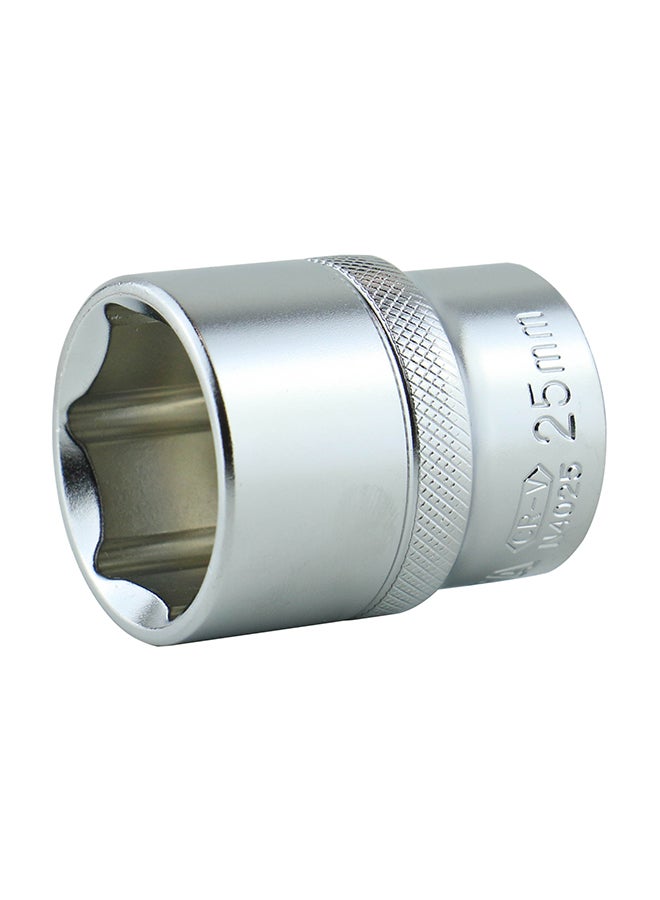 LICOTA 1/2 Inch DR Flank 6PT Socket Silver - Image 1