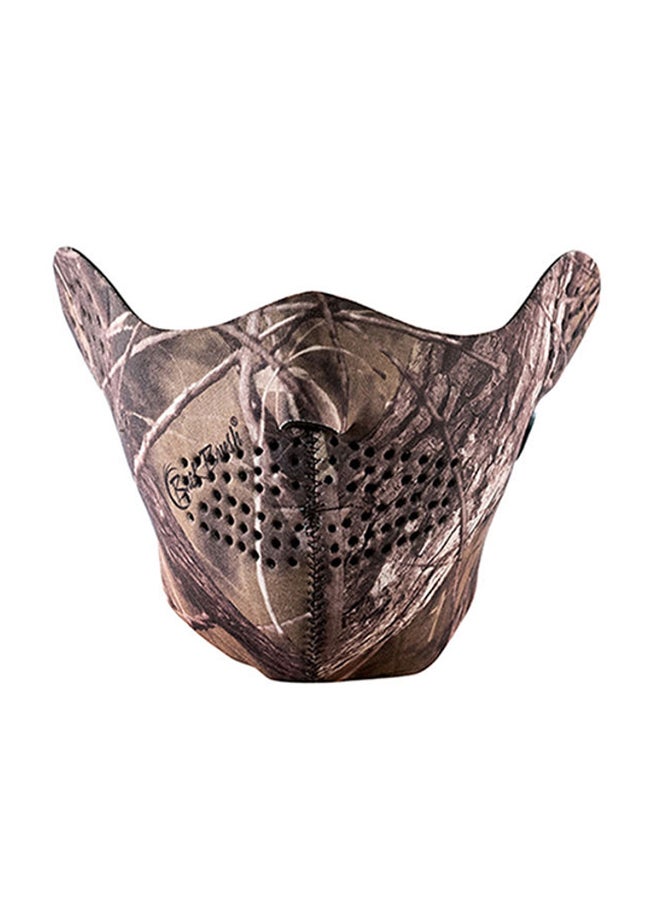 AL RIMAYA Stylish Fashion Velcro Closure Facemask Brown  - Image 1