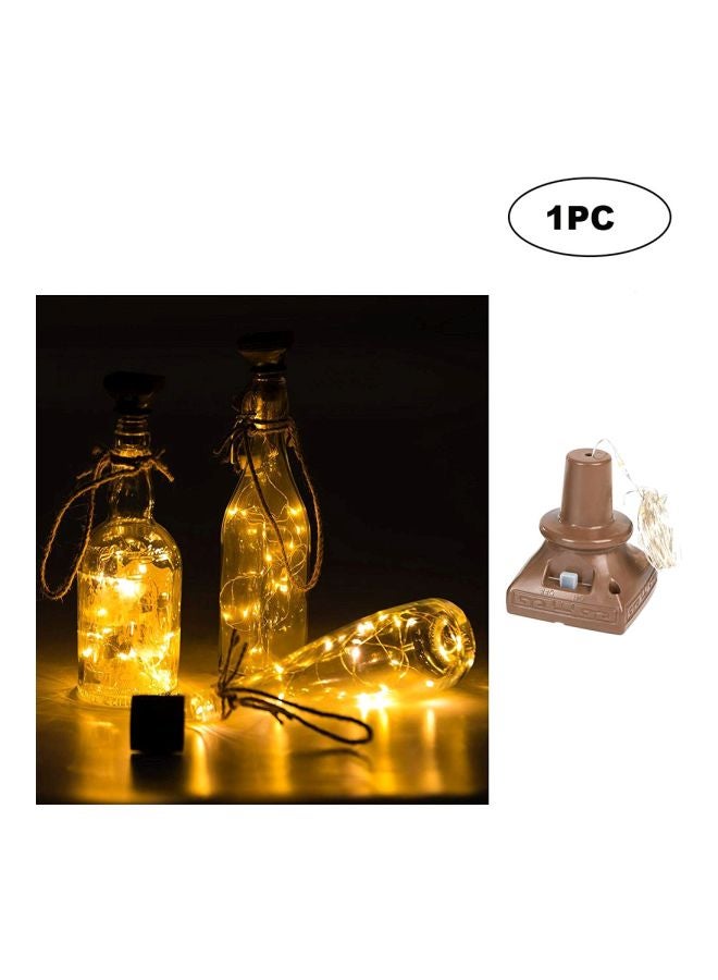 مصباح شريطي للزينة بإضاءة LED أبيض دافئ 2متر - Image 2