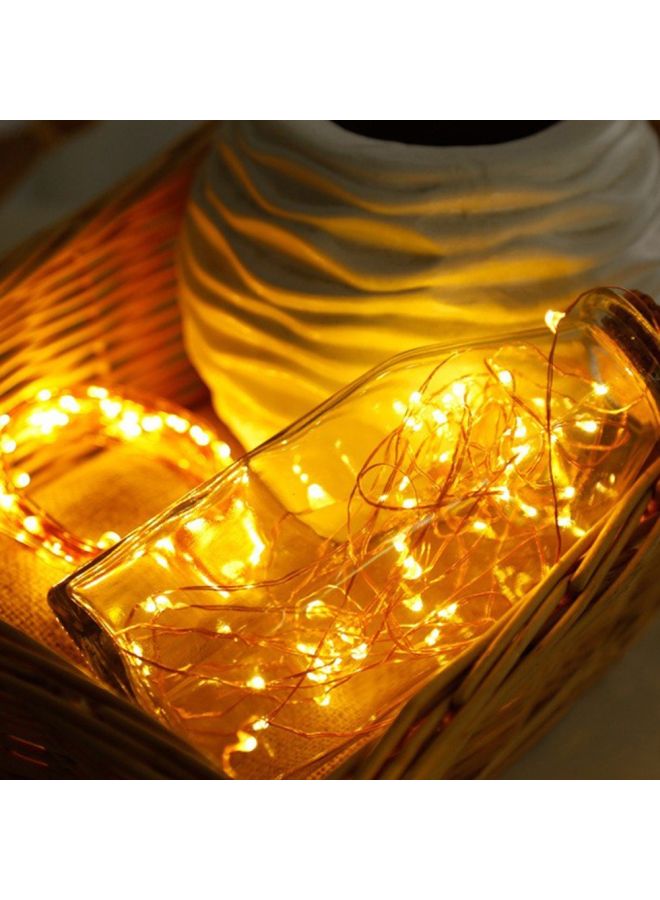 مصباح شريطي للزينة بإضاءة LED أبيض دافئ 2متر - Image 3