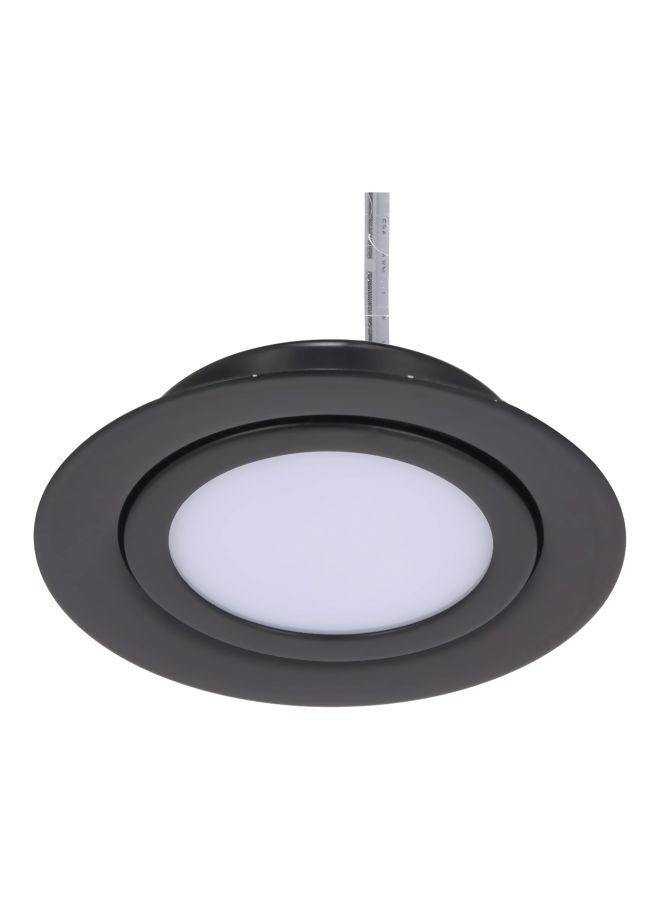 مصباح LED بتصميم على شكل قمر أسود/فضي 14x14x2.5سم - Image 4