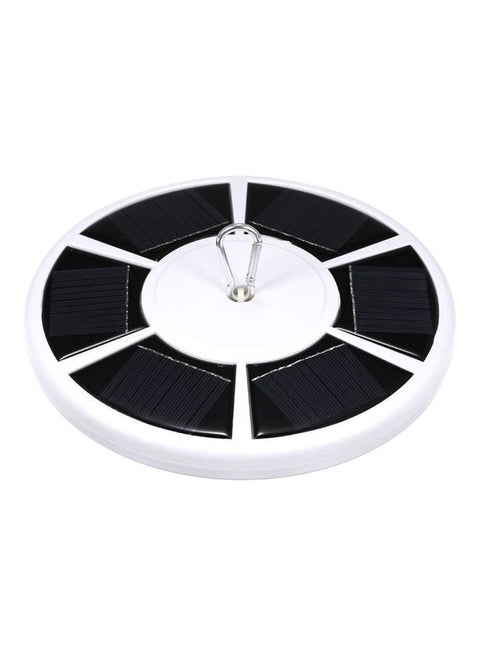 Solar Powered Energy Outdoor Light White/Black 24x23.5x5.7centimeter