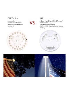 Generic Solar Powered Energy Outdoor Light White/Black 24x23.5x5.7centimeter  - Image 4