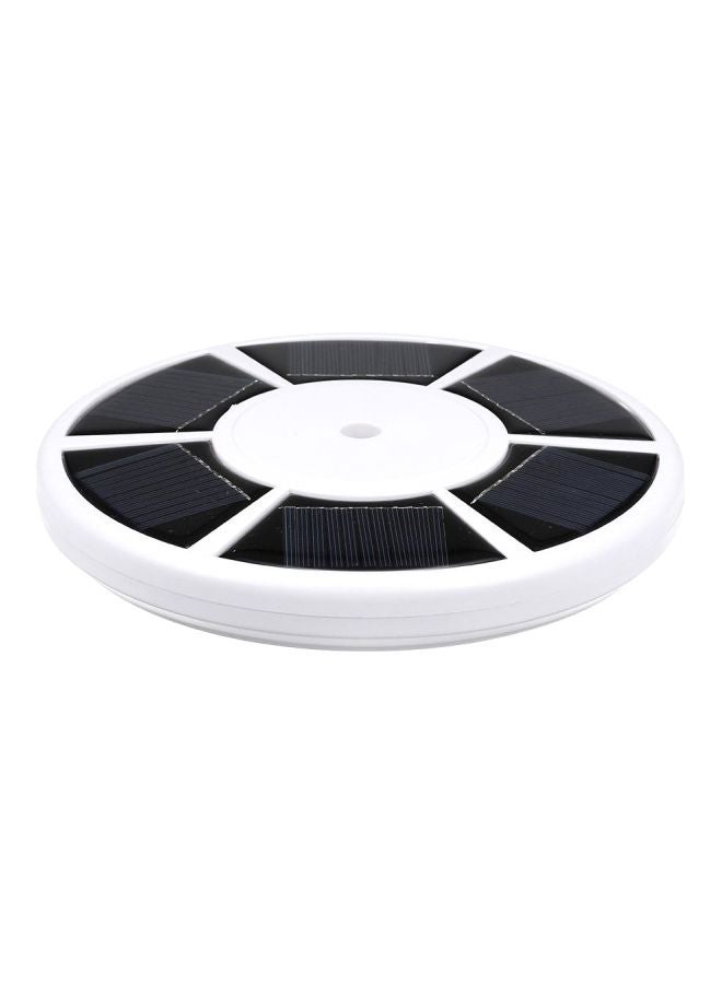 Solar Powered Energy Outdoor Light White/Black 24x23.5x5.7centimeter
