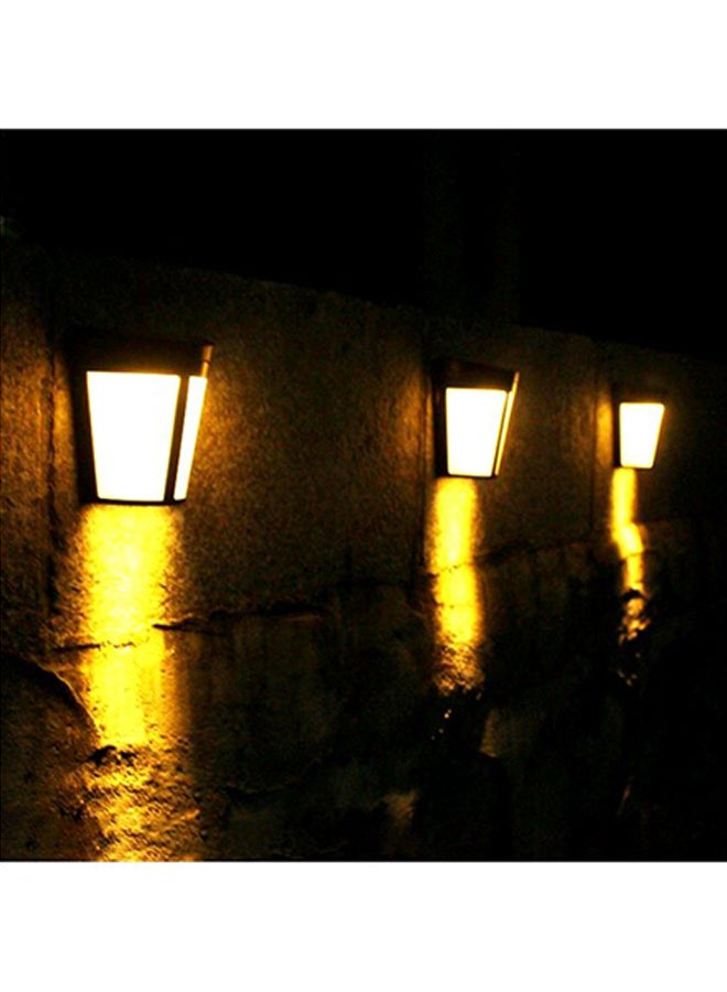 مصباح LED جداري يعمل بالطاقة الشمسية أبيض دافئ 11.7x10.5x5.8سم - Image 3