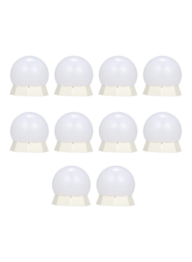 ماركة غير محددة مجموعة مصابيح LED لمرآة الزينة مزودة بسلك USB مكونة من 10 قطع أبيض 27x10.7x5.6Ø³Ù†ØªÙŠÙ…ØªØ±  - Image 1