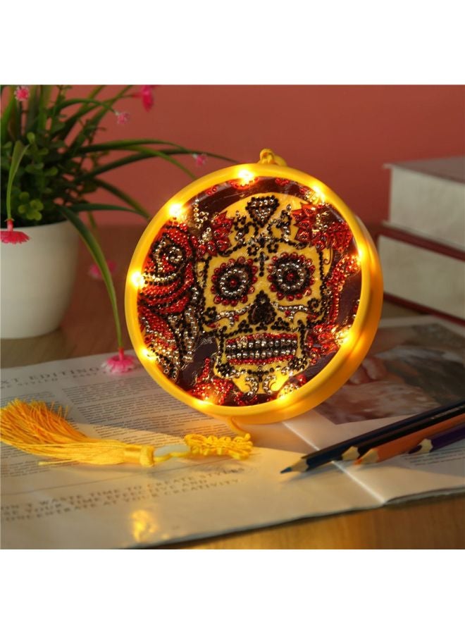 مصباح LED ليلي معلق بتصميم خماسي الأبعاد أصفر - Image 5