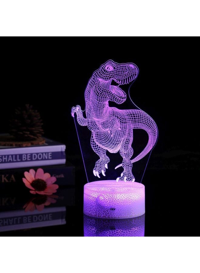 Generic - 3D Dinosaur LED Night Light With Remote Control - Image 1