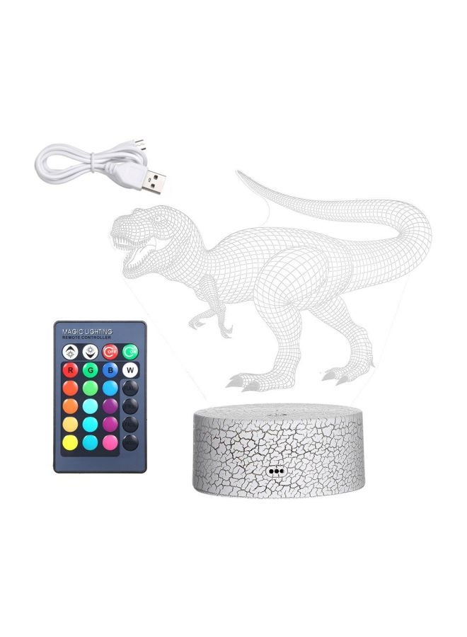 Generic - 3D Dinosaur LED Night Light With Remote Control - Image 1