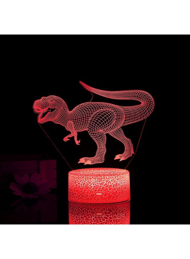 Generic - 3D Dinosaur LED Night Light With Remote Control - Image 1