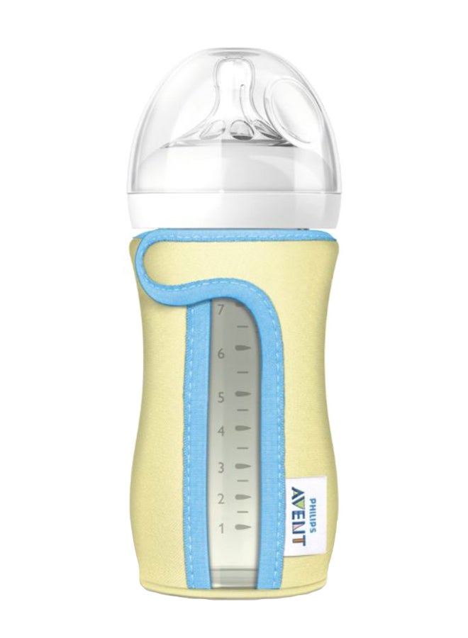Philips Avent Baby Feeding Glass Bottle With Sleeve 240 ml - Image 1