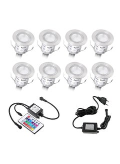 Generic Adjustable Water-Resistant LED Deck Light With Remote Control White/Black  - Image 1
