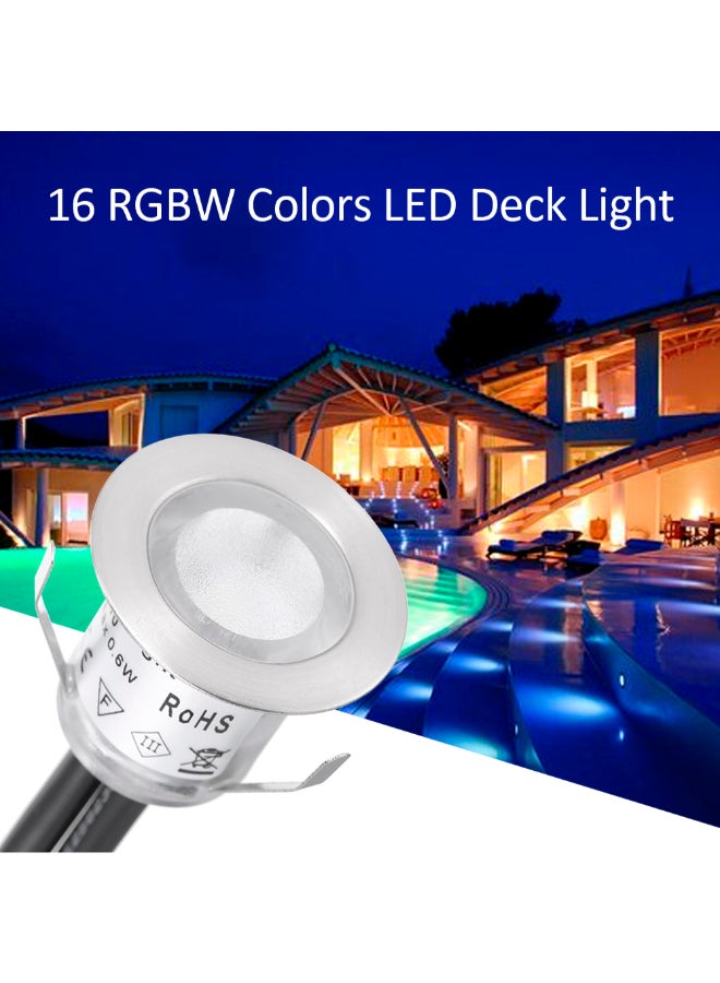 Adjustable Water-Resistant LED Deck Light With Remote Control White/Black  - Image 3