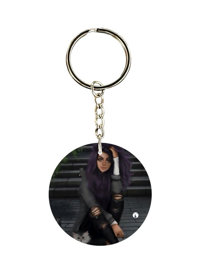 BP Character Printed Double Sided Keychain