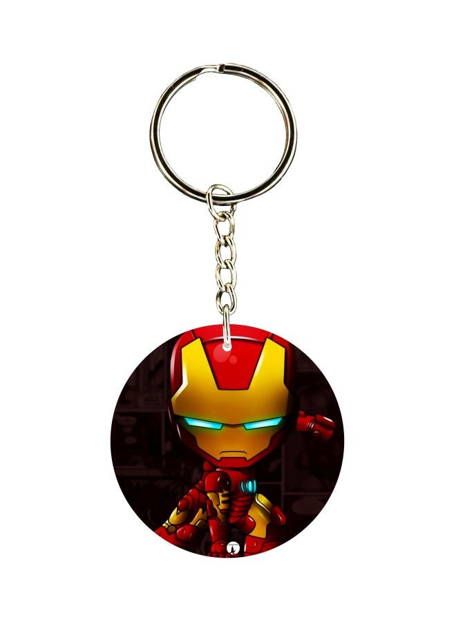BP Iron Man Dual Sided Keychain 