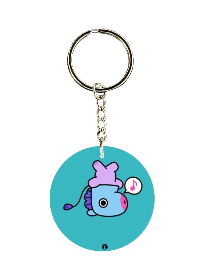 BP Cartoon Themed Dual Sided Keychain