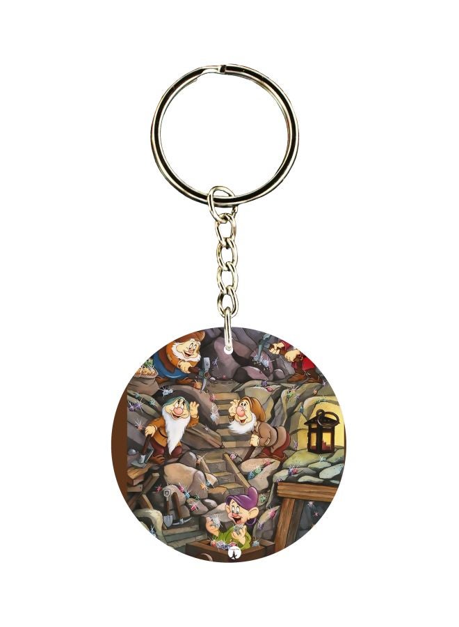 BP Cartoon Themed Dual Sided Keychain