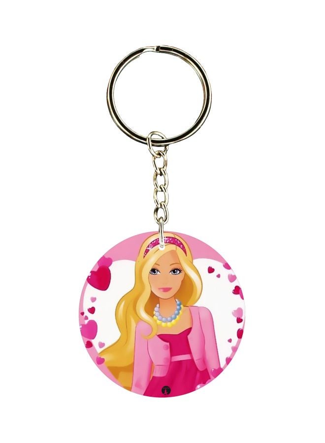 BP Barbie Printed Dual Sided Keychain