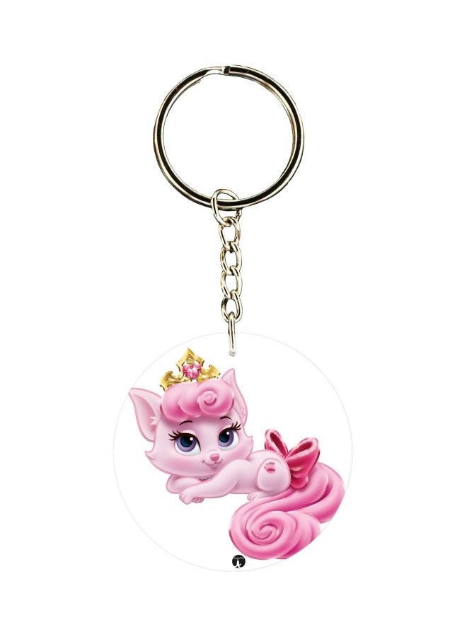 BP Cat Printed Dual Sided Keychain