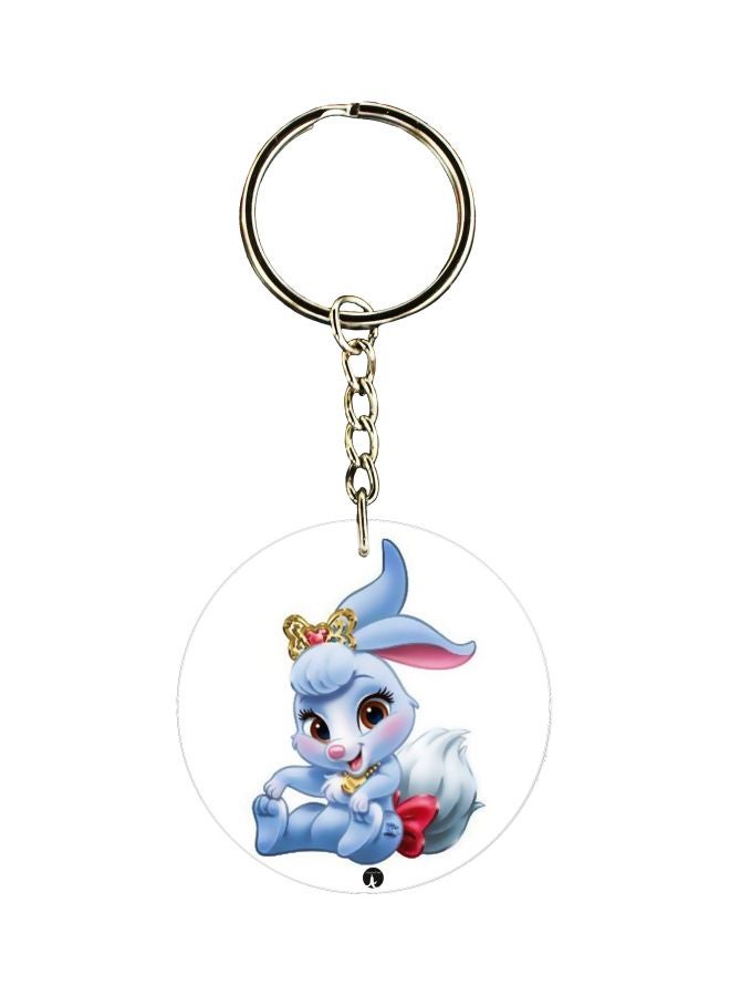 BP Little Bunny Printed Dual Sided Keychain