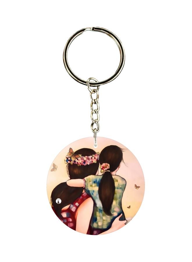 BP Girl Printed Dual Sided Keychain