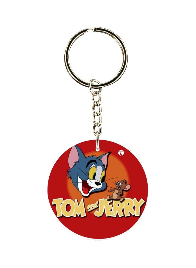 BP Tom And Jerry Printed Dual Sided Keychain 