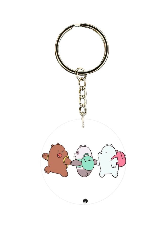 BP Animal Printed Dual Sided Keychain