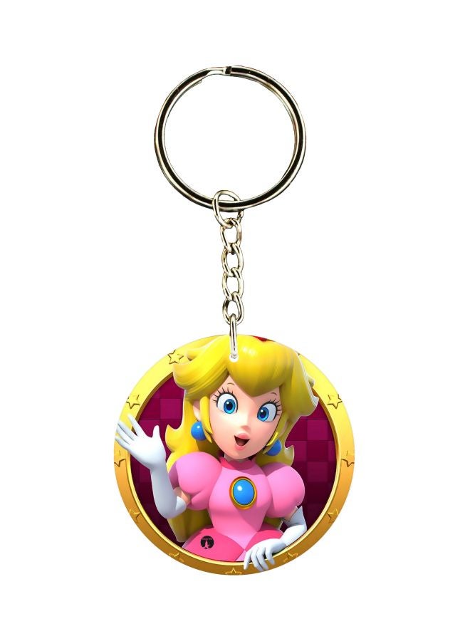 BP Cartoon Princess Printed Double Sided Keychain