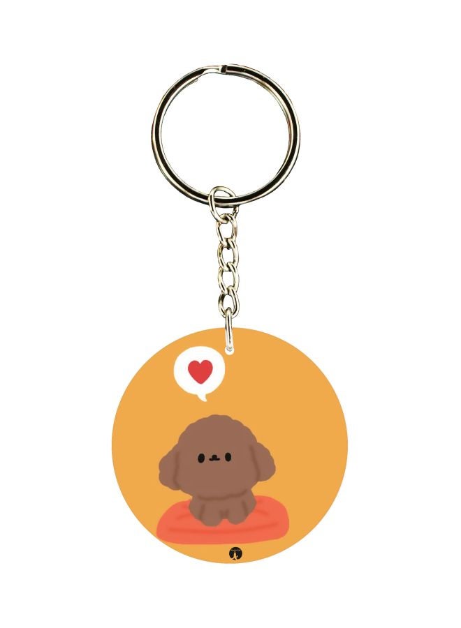 BP Cartoon Printed Double Sided Keychain