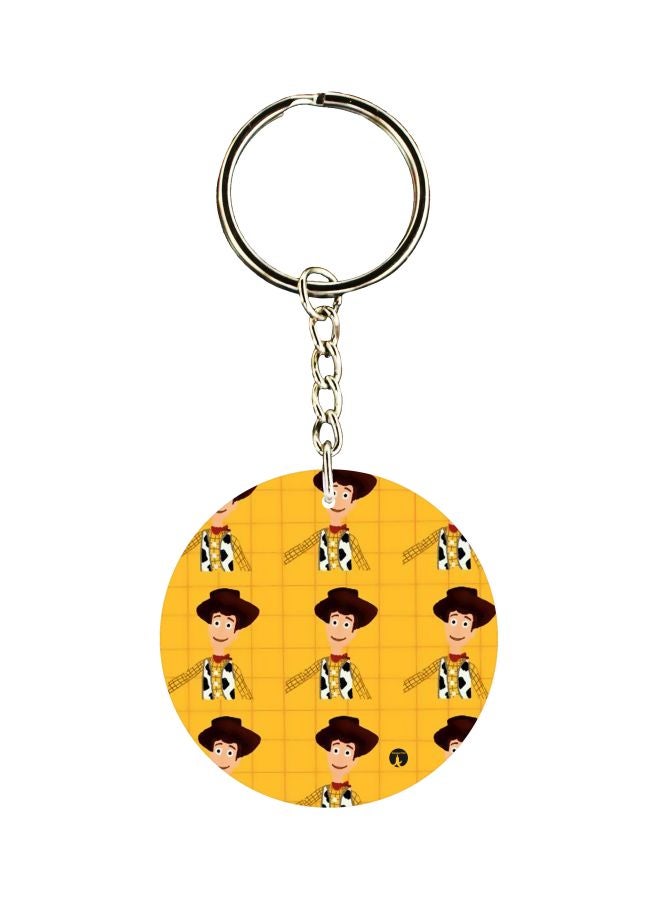 بي بي سلسلة مفاتيح بوجهين بطبعة رسوم كرتونية