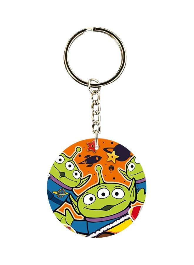 BP Cartoon Printed Double Sided Keychain