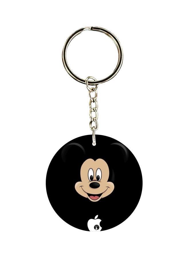 BP Mickey Mouse Printed Double Sided Keychain