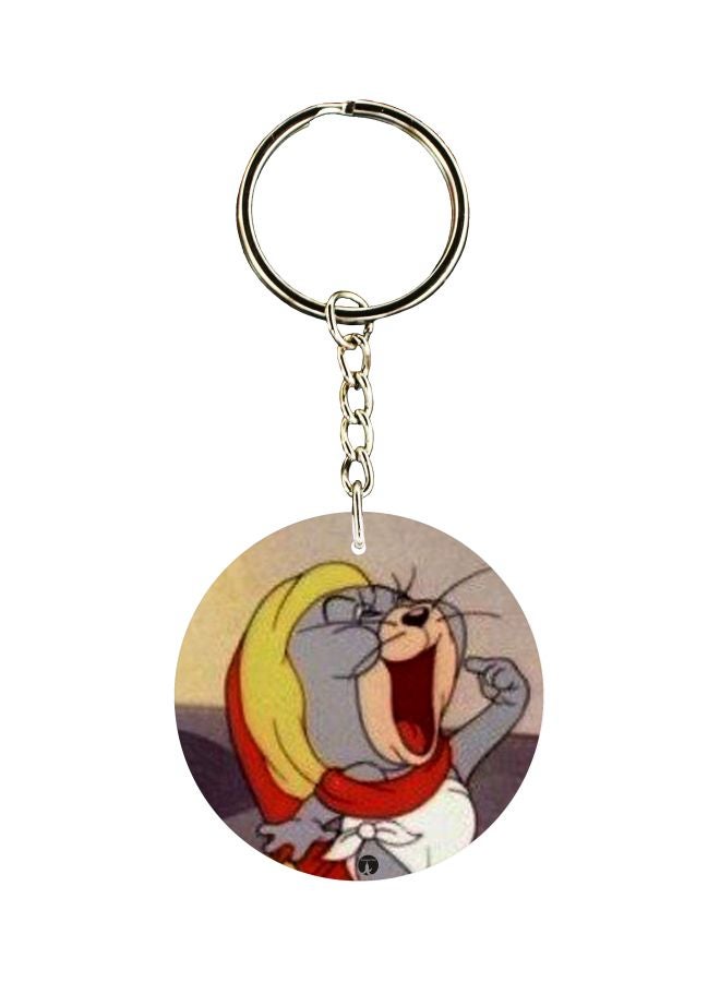 بي بي سلسلة مفاتيح بطبعة مستوحاة من أفلام "Tom And Jerry" على الجانبين