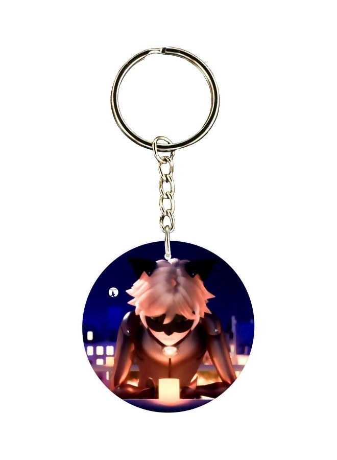 BP Cartoon Printed Double Sided Keychain