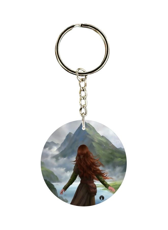 بي بي سلسلة مفاتيح بطبعة على الجانبين