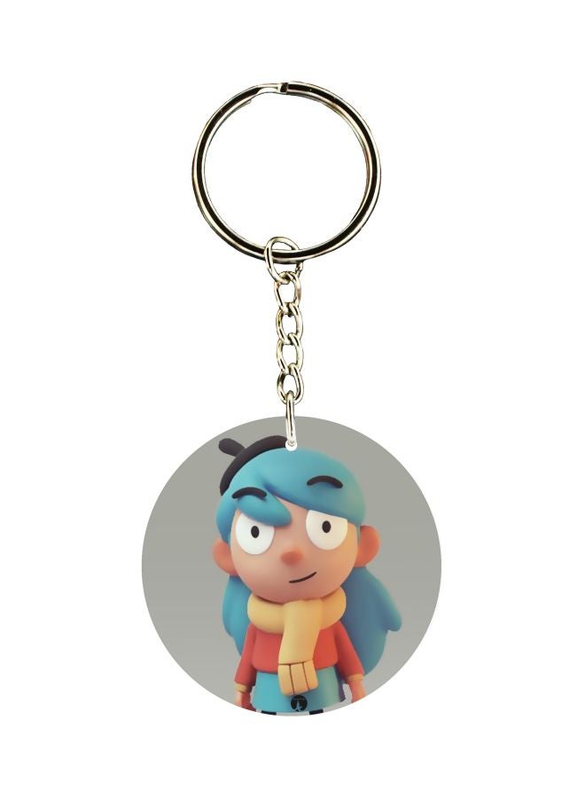 BP Cartoon Printed Double Sided Keychain
